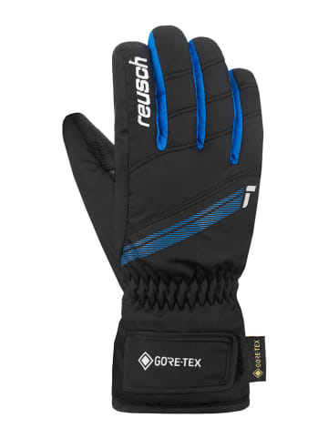Reusch Rękawiczki narciarskie "Tommy GORE-TEX Junior" w kolorze czarno-niebieskim