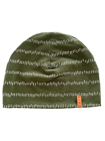 LiVi Beanie "Stripes Khaki" in Khaki