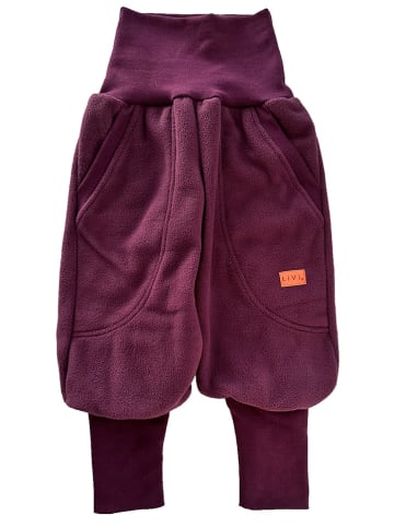 LiVi Fleece-Streetjogger "Purple" in Lila