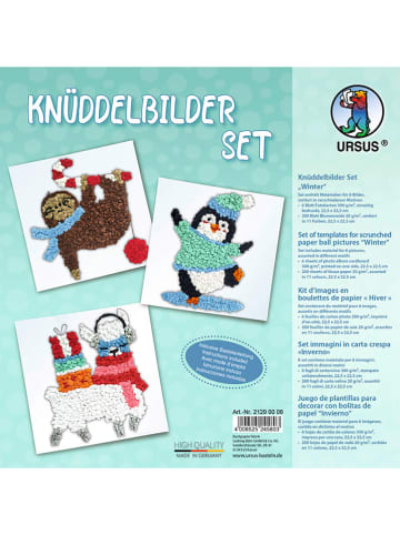 URSUS Bastelset "Knüddelbilder -Winter" in Bunt