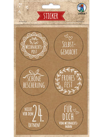 URSUS Sticker "Weihnachten" in Beige