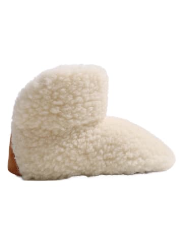 Kaiser Naturfellprodukte Pantoffels met lamsvacht "Kim" crème