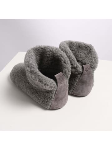 Kaiser Naturfellprodukte H&L Woll-Hausschuhe "Kim" in Grau