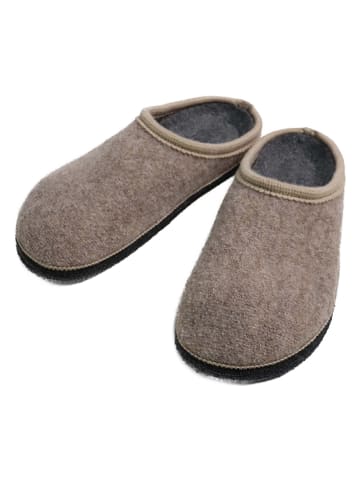 Kaiser Naturfellprodukte Lammfell-Hausschuhe in Beige