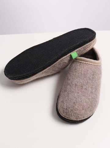 Kaiser Naturfellprodukte Lammfell-Hausschuhe in Beige
