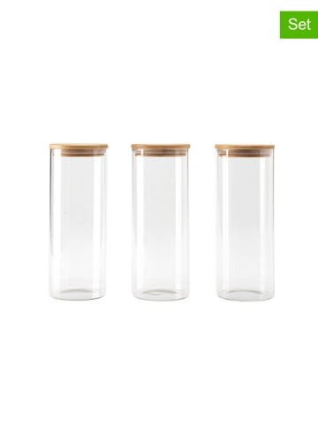 KALORIK 3-delige set: voorraadcontainers naturel