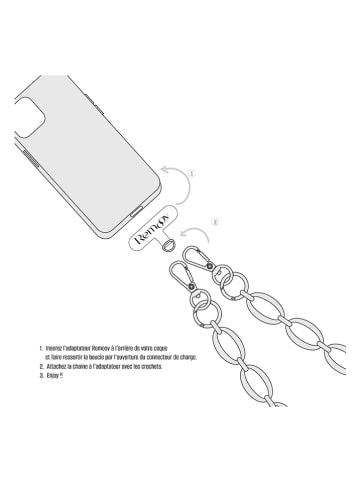 SWEET ACCESS Smartphoneketting grijs - (L)120 cm