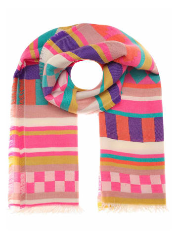 Zwillingsherz Schal "Lonie" in Bunt - (L)182 x (76) cm