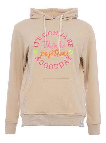 Zwillingsherz Hoodie "Delinda" in Beige