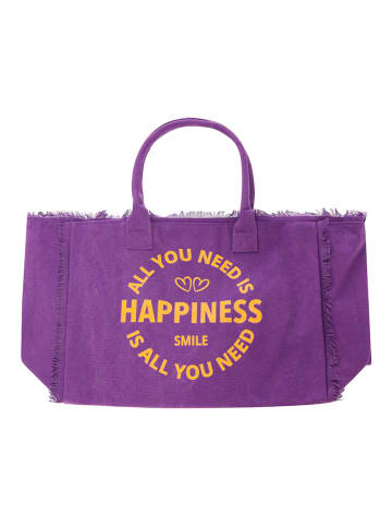 Zwillingsherz Shopper bag w kolorze fioletowym - 62 x 46 x 36 cm