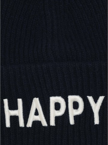 Zwillingsherz Wełniana czapka "Happy" w kolorze czarnym