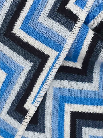 Zwillingsherz Driehoekige doek "Nessi" blauw - (L)200 x (B)100 cm