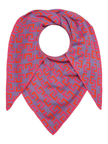 Zwillingsherz Driehoekige sjaal "Stockholm City" mauve/roze - (L)200 x (B)100 cm