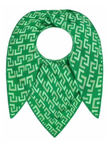 Zwillingsherz Driehoekige sjaal "Stockholm City" groen - (L)200 x (B)100 cm