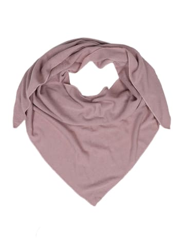 Zwillingsherz Driehoekige sjaal "Uni" oudroze - (L)200 x (B)100 cm
