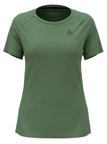 Odlo Koszulka sportowa "Essential Chill-Tec" w kolorze zielonym
