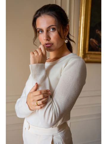 Maison Héritage Cashmere Kasjmieren trui crème