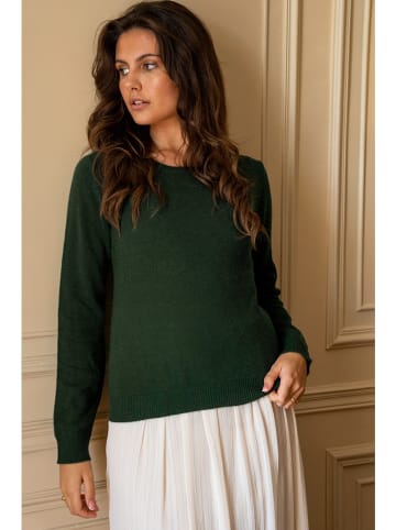 Maison Héritage Cashmere Kaszmirowy sweter w kolorze ciemnozielonym