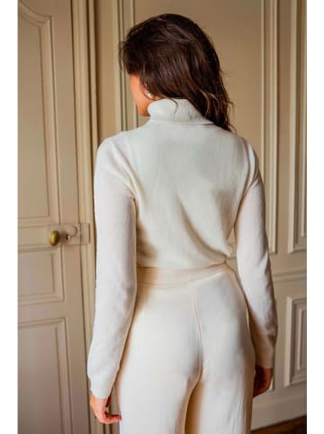 Maison Héritage Cashmere Kaszmirowy golf w kolorze kremowym