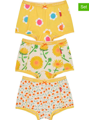 Claesens 3-delige set: boxershorts geel/meerkleurig