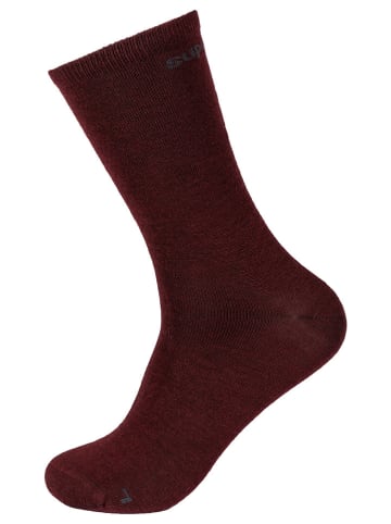 super.natural 2er-Set: Socken "All Day" in Bordeaux