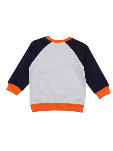 Lilly and Sid Sweatshirt grijs/donkerblauw/oranje