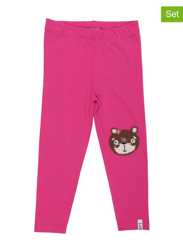 Lilly and Sid 2-delige set: leggings roze/donkerblauw