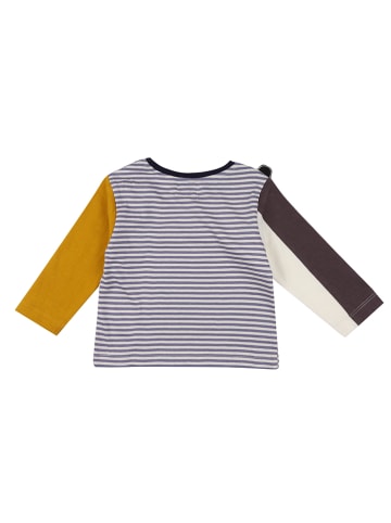Lilly and Sid 2-delige outfit donkerblauw/grijs/geel