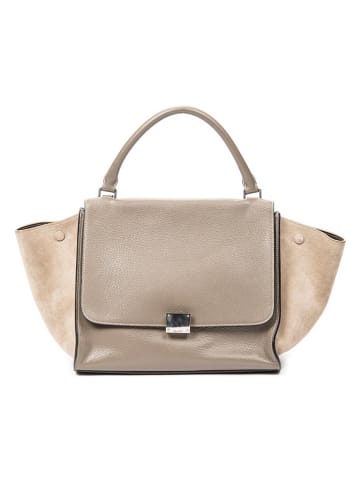 Celine Leren handtas beige - (B)31 x (H)23 x (D)18 cm