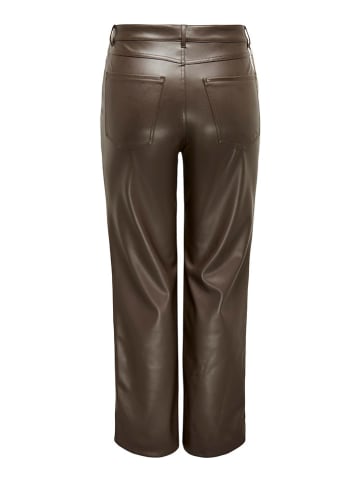 ONLY Carmakoma Spodnie w kolorze brązowym