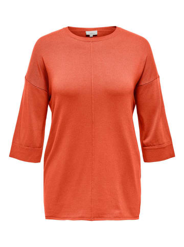 ONLY Carmakoma Sweter w kolorze pomarańczowym