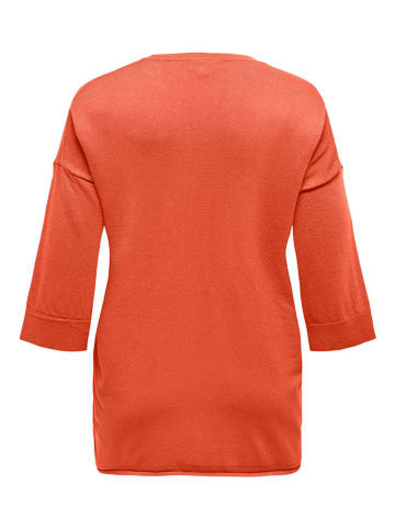 ONLY Carmakoma Sweter w kolorze pomarańczowym