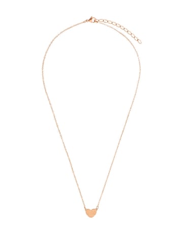Heidemann Rosévergold. Halskette "Lea" mit Schmuckelement - (L)41 cm