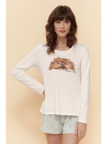 Rösch Koszulka piżamowa w kolorze kremowym