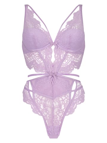 Hunkemöller Body "Blaise" w kolorze lawendowym