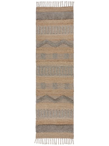 Flair Rugs Läufer in Beige/ Hellgrau