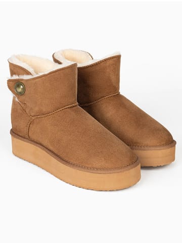 ISLAND BOOT Botki zimowe "Catalina" w kolorze jasnobrązowym