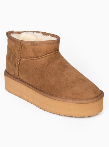 ISLAND BOOT Enkelboots  "Miley" lichtbruin