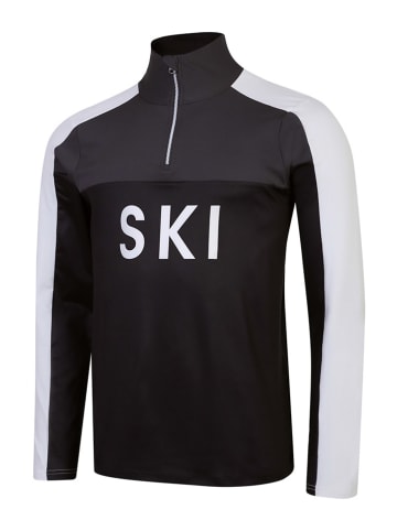 Dare 2b Koszulka funkcyjna "Ski" w kolorze czarno-białym