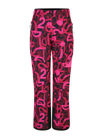 Dare 2b Spodnie narciarskie "Ice" w kolorze różowo-czarnym