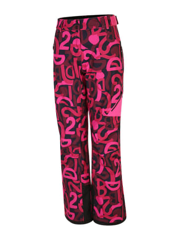 Dare 2b Spodnie narciarskie "Ice" w kolorze różowo-czarnym