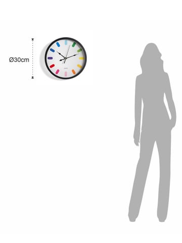 Tomasucci Zegar ścienny "Rainbow" w kolorze białym-  Ø30 cm