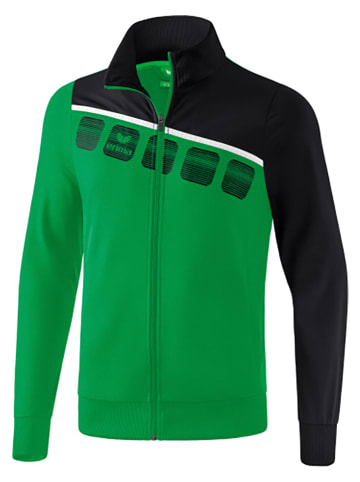 erima Trainingsjacke "5-C" in Grün/ Schwarz