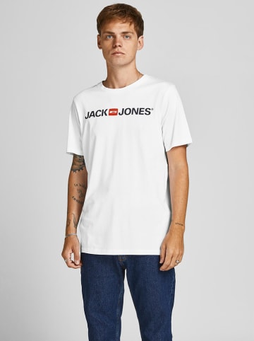 Jack & Jones 3er-Set: Shirts in Weiß/ Schwarz/ Dunkelblau