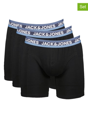 JACK & JONES PLUS 3-delige set: boxershorts zwart