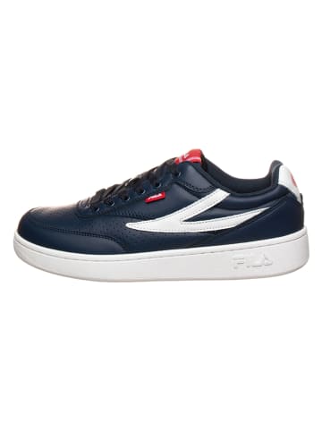 Fila Leren sneakers donkerblauw/wit