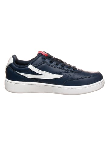 Fila Leren sneakers donkerblauw/wit