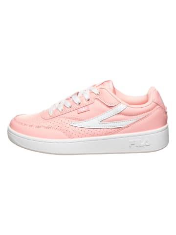 Fila Leder-Snekers in Rosa/ Weiß