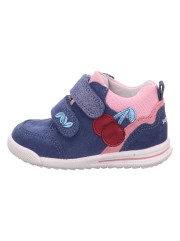 superfit Leder-Sneakers "Avrile mini" in Blau/ Rosa