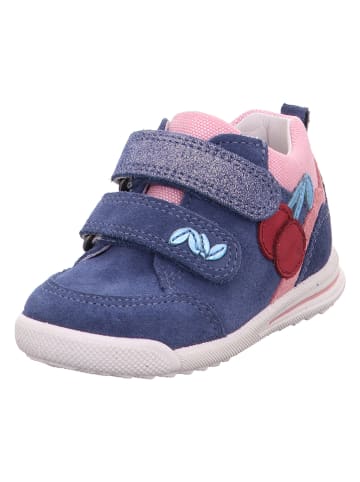 superfit Leder-Sneakers "Avrile mini" in Blau/ Rosa